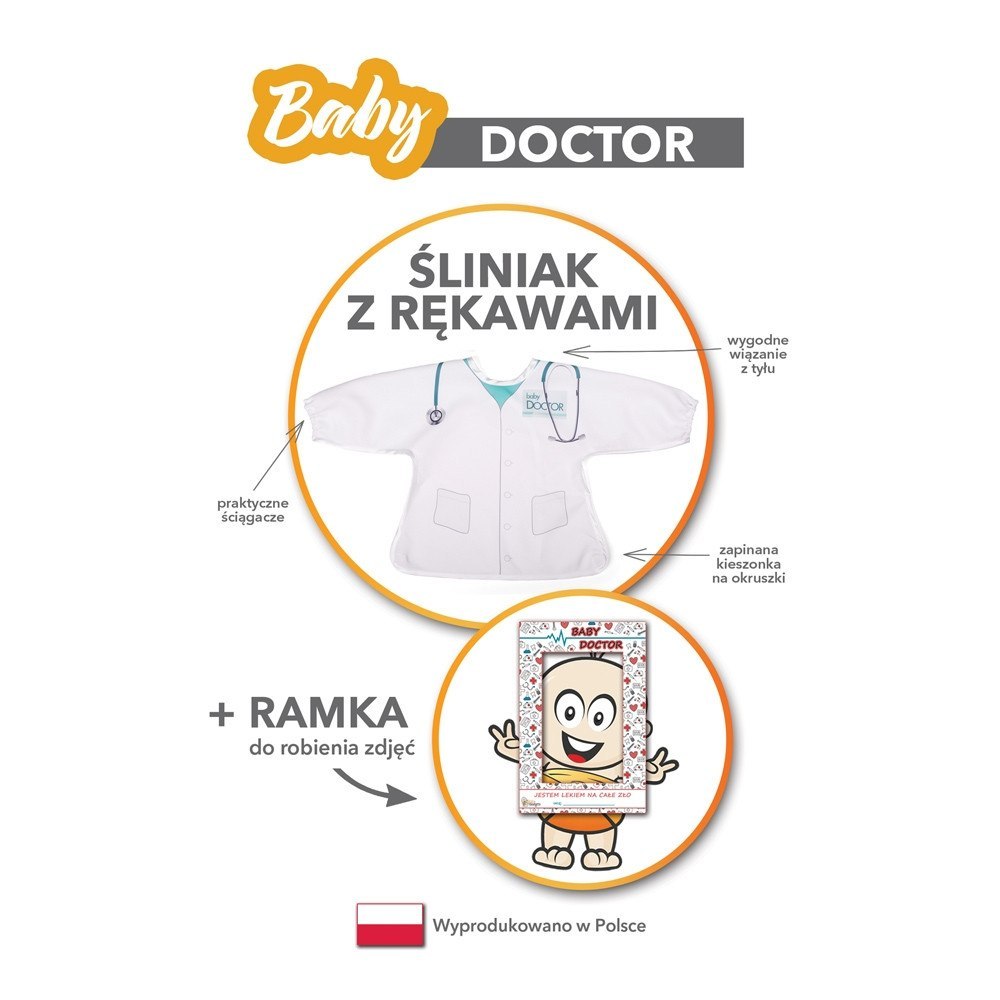 Baby Doctor Śliniak z Rękawami